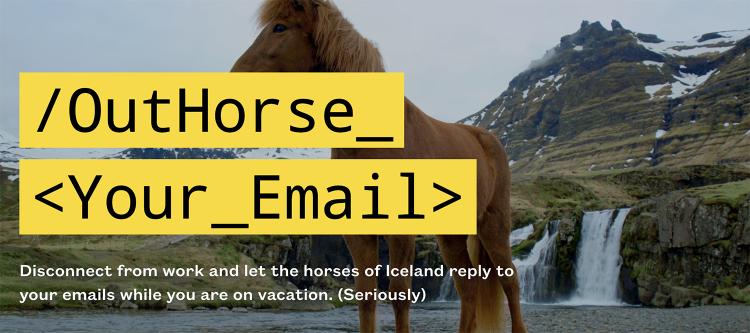 Banner from the OutHorse your Email Campaign Website